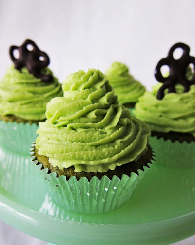Lucky Green Mini Cupcakes (Vegan, GF)