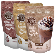 NEW PRODUCT ALERT: Introducing our Instant Mocha Frappe Mix COFFEE SHOP TASTE: Enjoy the taste of your favorite blended coffee drink in a dairy free version made from the comfort of home. MADE IN THE USA: Coconut Cloud products are 100% Dairy Free, Certified Gluten Free, Soy Free, Vegan & Non-GMO. JUST ADD WATER: It's never been easier to enjoy your favorite drink, dairy-free. Simple add hot water, stir, sip and enjoy!