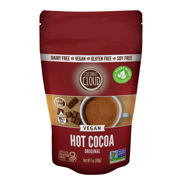 Whether you're a dairy-free devotee or trying to be a more conscientious consumer, you're sure to love the light and delicious taste of this Hot Cocoa!  DELICIOUS COCOA FLAVOR: You'll keep coming back for more, once you enjoy your first mug of our delicious Coconut Cloud Cocoa!   ALLERGY FRIENDLY: Finally a shelf stable plant-based powdered cocoa that is sensitive to your dietary needs and preferences, made from dried coconut milk, rich cocoa powder, and a hint of sugar.
