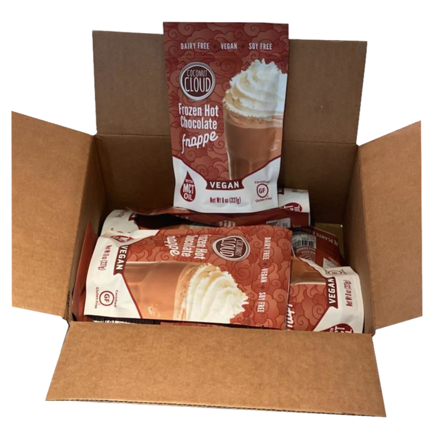 Bulk Frozen Hot Chocolate Frappe, 12 Pouches Coconut Cloud