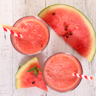 Watermelon Coconut Milk Smoothie Refresher