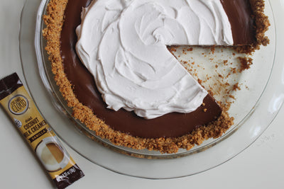 Chocolate Pudding Pie with Coconut Whipped Cream (Vegan)