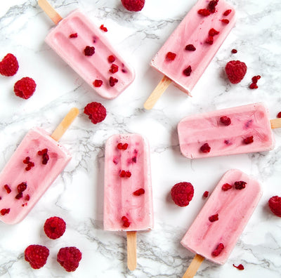 Vegan Raspberry Ice Cream Bars