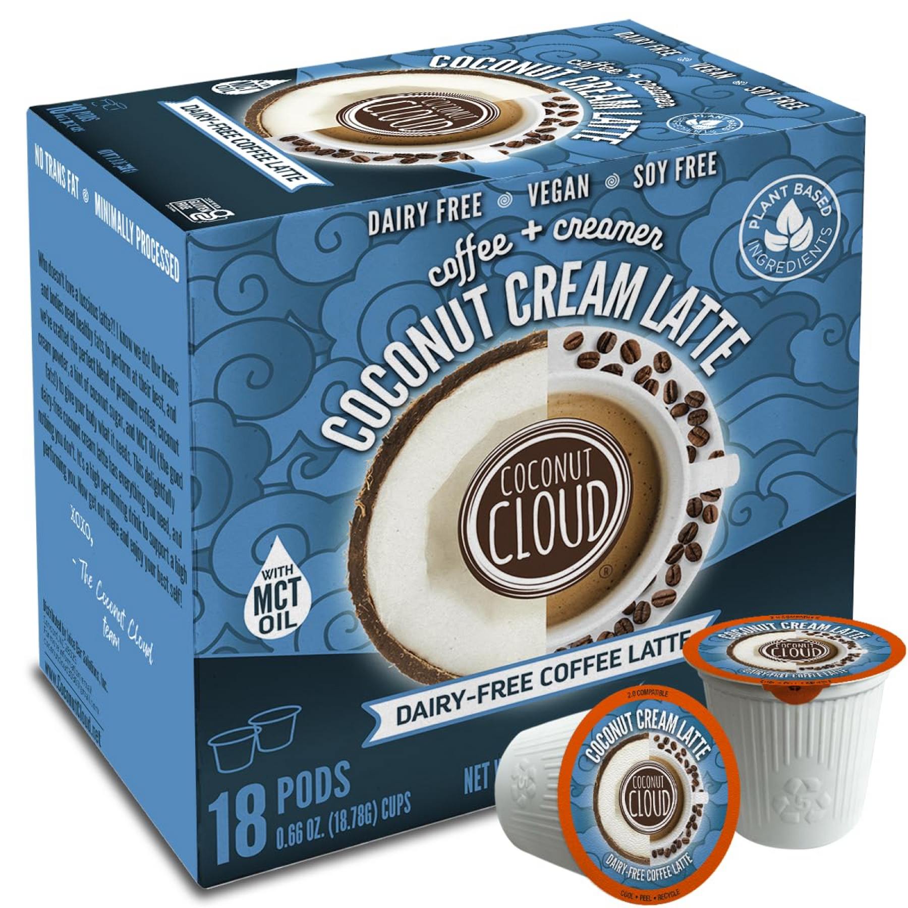 Coconut☆　 Coconut Cream Latte w/MCT Oil (K-Cup) – Coconut Cloud