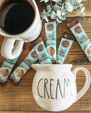 Assorted Creamer Stick Packs Discover the wholesome goodness of coconuts with our 100% dairy-free Coconut Cloud Creamer Sticks. Made from sustainably harvested coconuts and packed with energizing MCT oil powder, this creamer is the ultimate choice to elevate your morning cup of joe.  Whether you're a dairy-free devotee or trying to be a more conscientious consumer, you're sure to love the light and delicious taste of this coconut creamer!