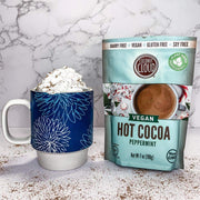 DELICIOUS PEPPERMINT FLAVOR: Introducing our Classic Hot Cocoa with a twist in a decadent Peppermint Cocoa flavor  ALLERGY FRIENDLY: Finally a shelf-stable plant-based powdered cocoa that is sensitive to your dietary needs and preferences, made from dried coconut milk, rich cocoa powder, and a hint of sugar.  SIMPLE, CLEAN INGREDIENTS: Our delicious hot cocoa mix is made from dried coconut milk, rich cocoa powder, and a hint of sugar.