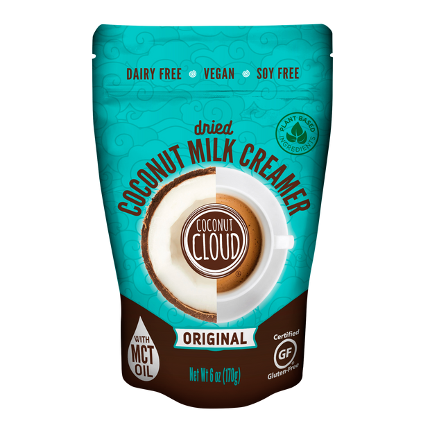 100% DAIRY-FREE | VEGAN | GLUTEN-FREE | SOY-FREE | NON-GMO   DELICIOUS ORIGINAL FLAVOR: Now available in a resealable pouch. If you're looking to add a little something extra to your morning cup, try our Coconut Cloud.  ALLERGY FRIENDLY: Finally a shelf stable plant-based powdered creamer that is sensitive to your dietary needs and preferences, made from dried coconut milk. MADE IN THE USA: Coconut Cloud products are 100% Dairy Free, Certified Gluten Free, Soy Free, Vegan & Non-GMO.