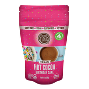 Discover the wholesome goodness of coconuts with our 100% dairy-free Coconut Cloud Birthday Cake Hot Cocoa Mix. Made from sustainably harvested coconuts and packed with energizing MCT oil powder, this cocoa is the ultimate treat.  Whether you're a dairy-free devotee or trying to be a more conscientious consumer, you're sure to love the light and delicious taste of this coconut milk based cocoa!