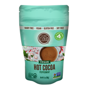 VEGAN, DAIRY-FREE HOT CHOCOLATE  A deliciously creamy hot cocoa, with all of the chocolatey richness and none of the dairy in our *NEW* Peppermint flavor!  Our instant, plant-based Peppermint hot cocoa delivers all the rich, chocolately goodness of a traditional cocoa, but without the dairy. Our coconut milk based hot cocoa mix has just a kiss of cool, peppermint flavor. This cocoa brings all the joys and delights of the holiday season, all year round!  Just add hot water, stir, and enjoy!