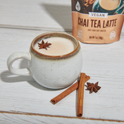 Bulk: Chai, 12 Pouches (7oz each) VEGAN, DAIRY FREE VERSION OF A CLASSIC CHAI TEA LATTE: Coconut Cloud Chai tea latte is a wonderfully warm, and subtly spiced chai latte, but without the dairy! Our cleaner version is vegan, dairy free, soy free, gluten free, and non-GMO.