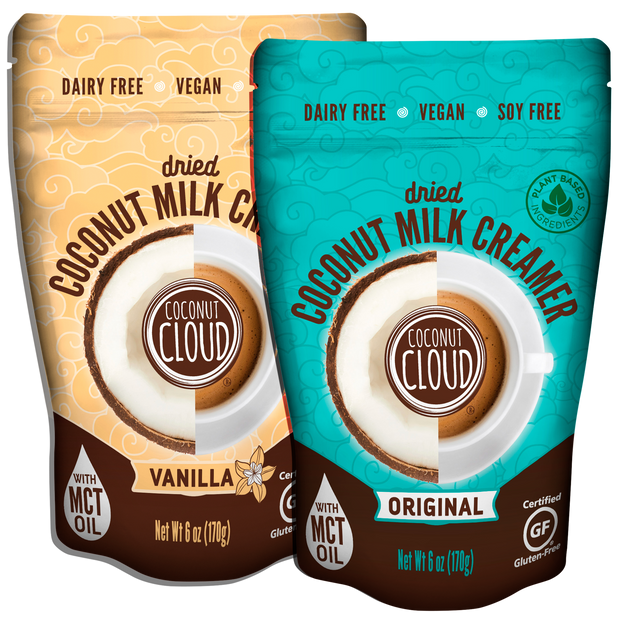 Our dried coconut milk creamer is clean and simple. With zero trans fats, and no added chemicals or preservatives, this creamy vegan delight is sure to boost your morning cup of joe. With natural flavors and only 2 g of sugar you can enjoy your coffee deliciously flavored without the guilt.
