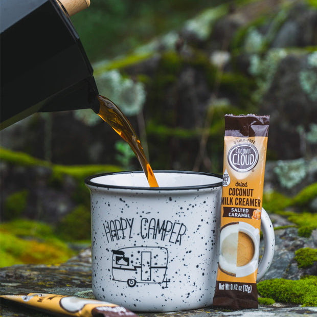 LIGHTLY SWEETENED: Enjoy a delicious better for your creamer with low sugar (only 2 grams per serving), make this a decadent low carb treat.  MADE IN THE USA: Fueled by a need for dairy free convenience, Coconut Cloud was born in Colorado.